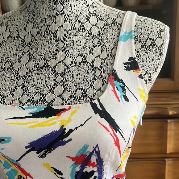 BB Dakota Colorful Spring Dress Size Small - Picture 3 of 7